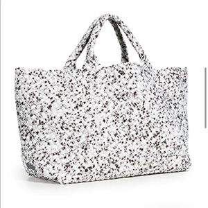 Naghedi St. Barths Large Tote Black and White Splatter Print